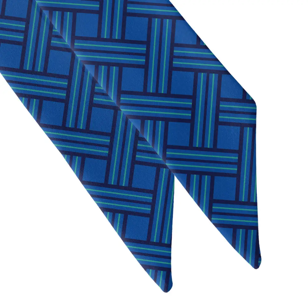 Basketweave Geo Pattern Hair Scarf