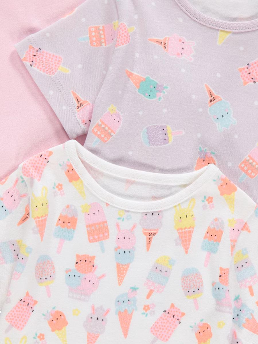 Ice Cream Short Pyjamas 3 Pack detail 1