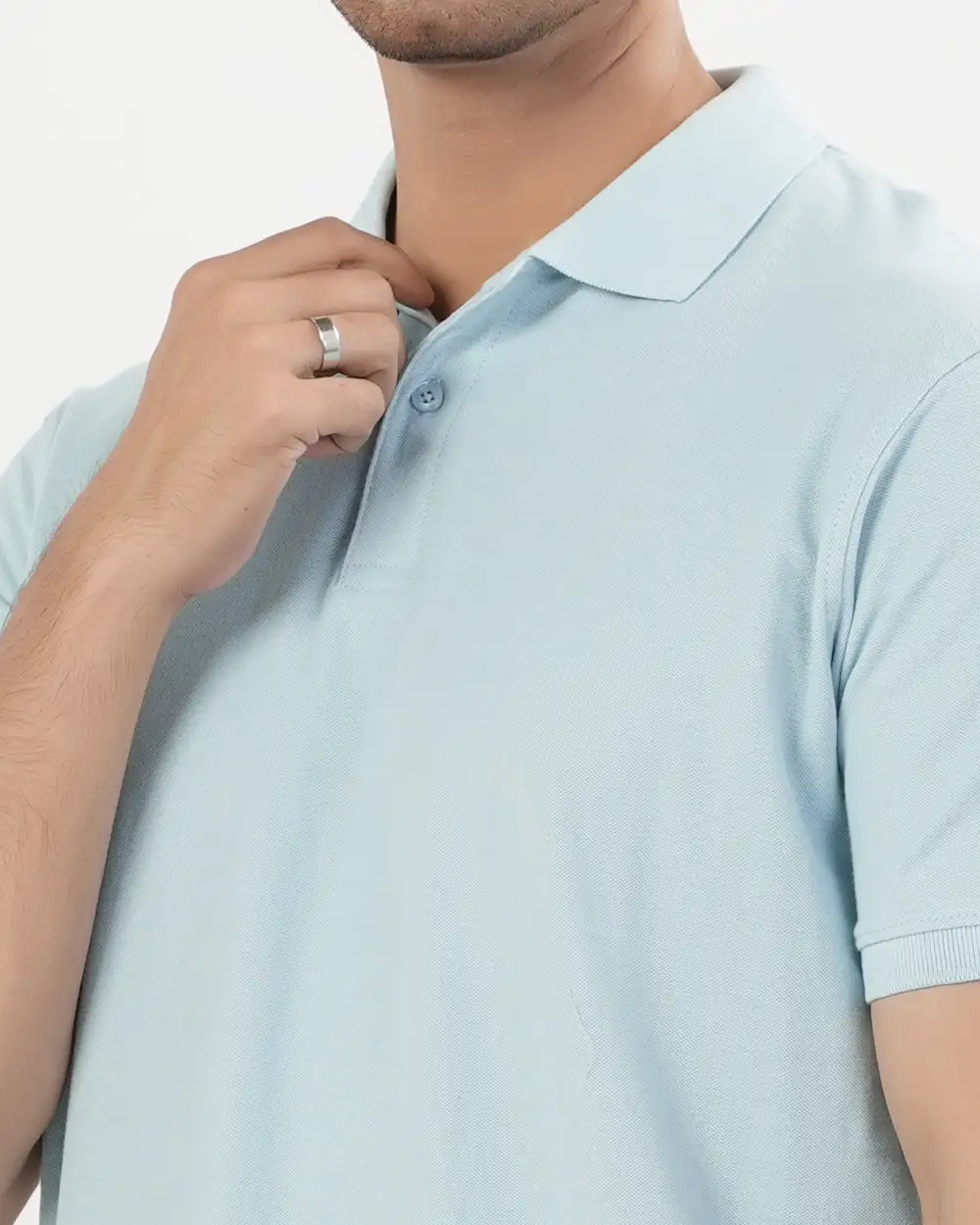 Men's Regular Fit Solid Polo Shirt