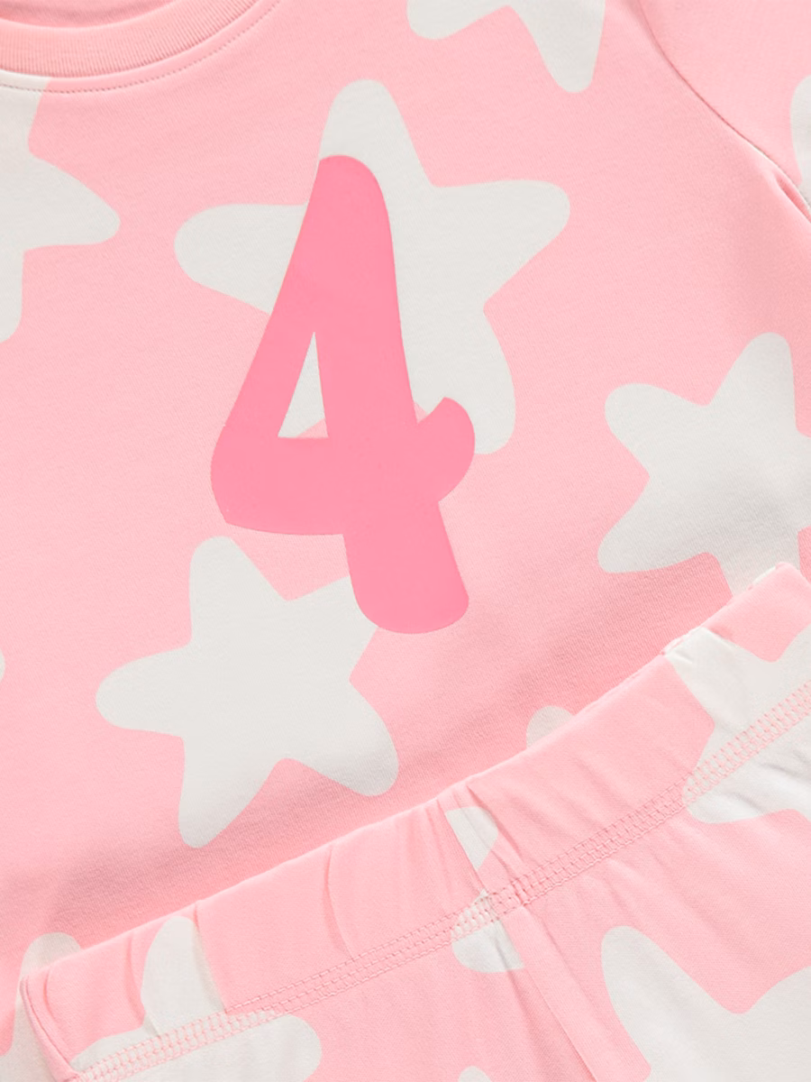 I Am 4 Pink Short Sleeve Pyjamas detail 1