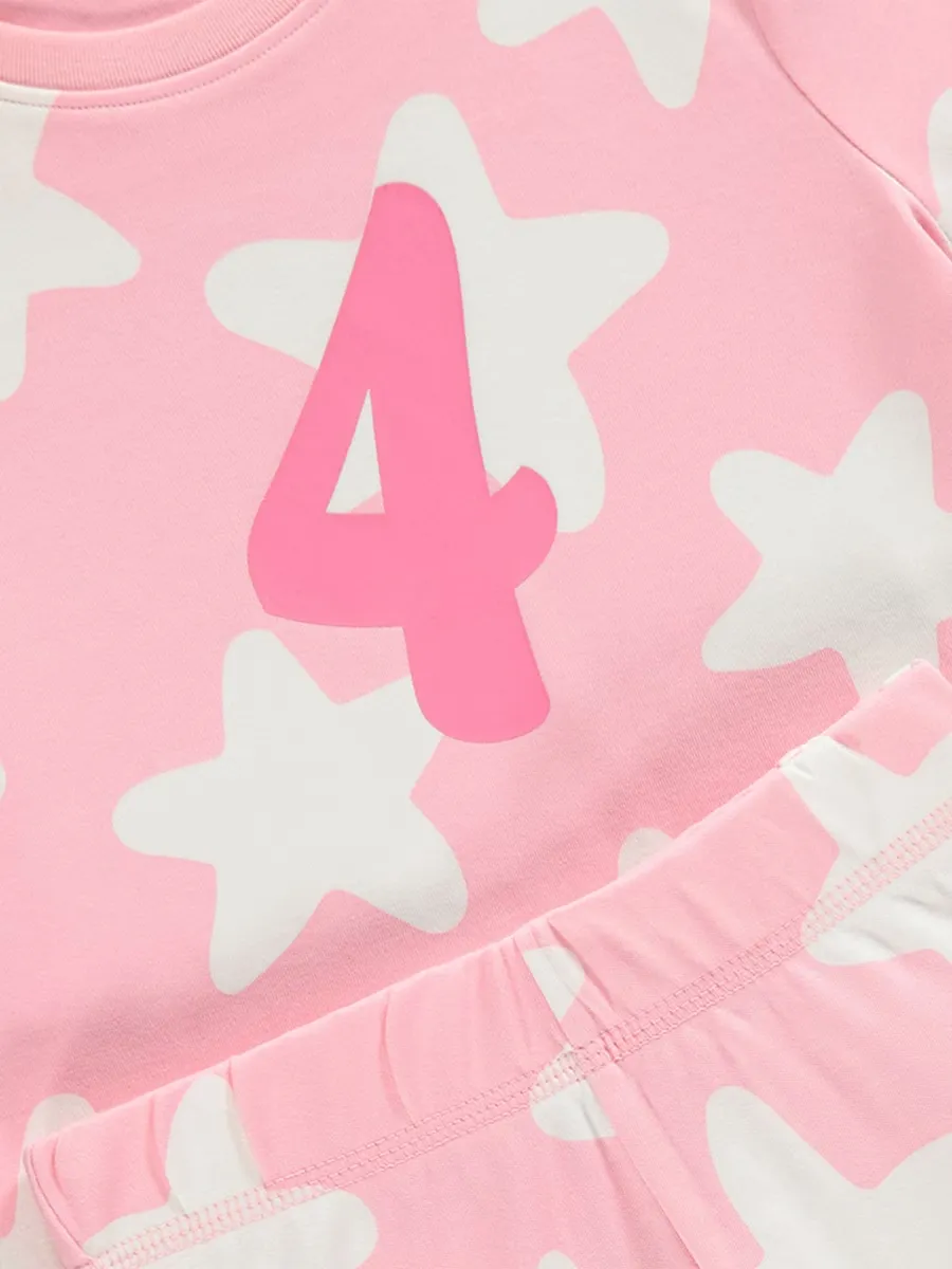 I Am 4 Pink Short Sleeve Pyjamas