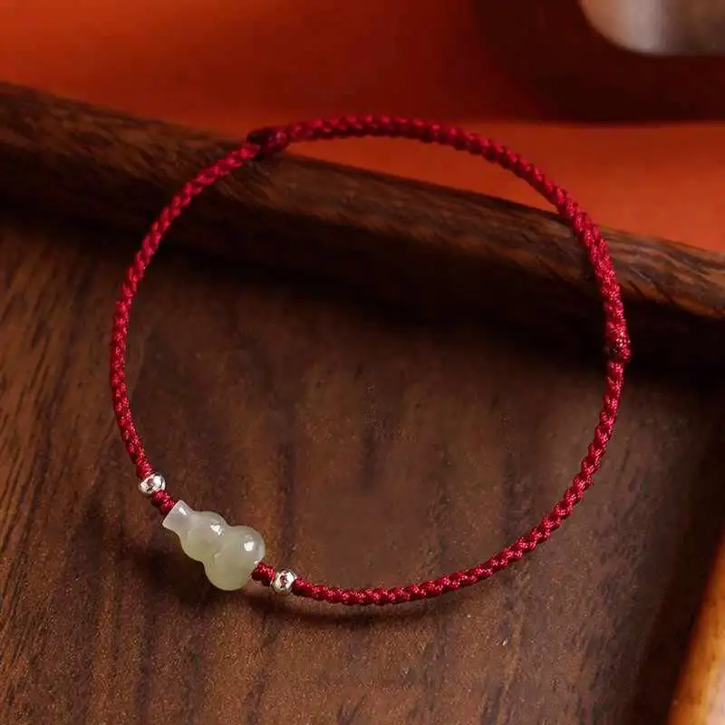 Gourd Jade String Bracelet Anklet