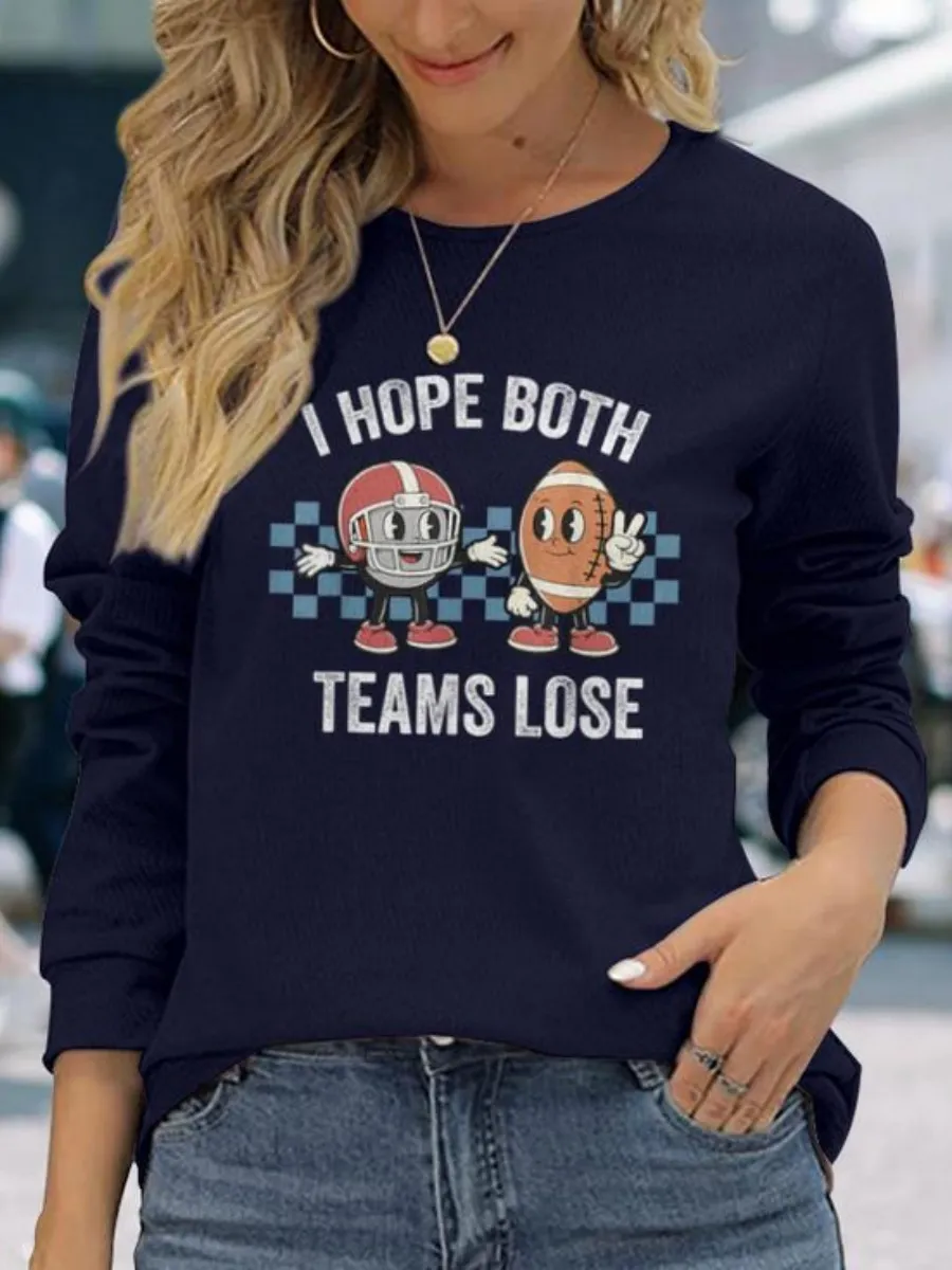 Cartoon Football Casual T-Shirt