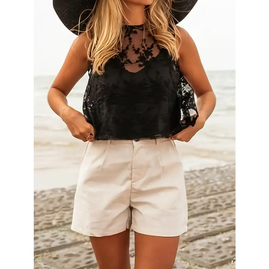 Lace Tie Back Tank