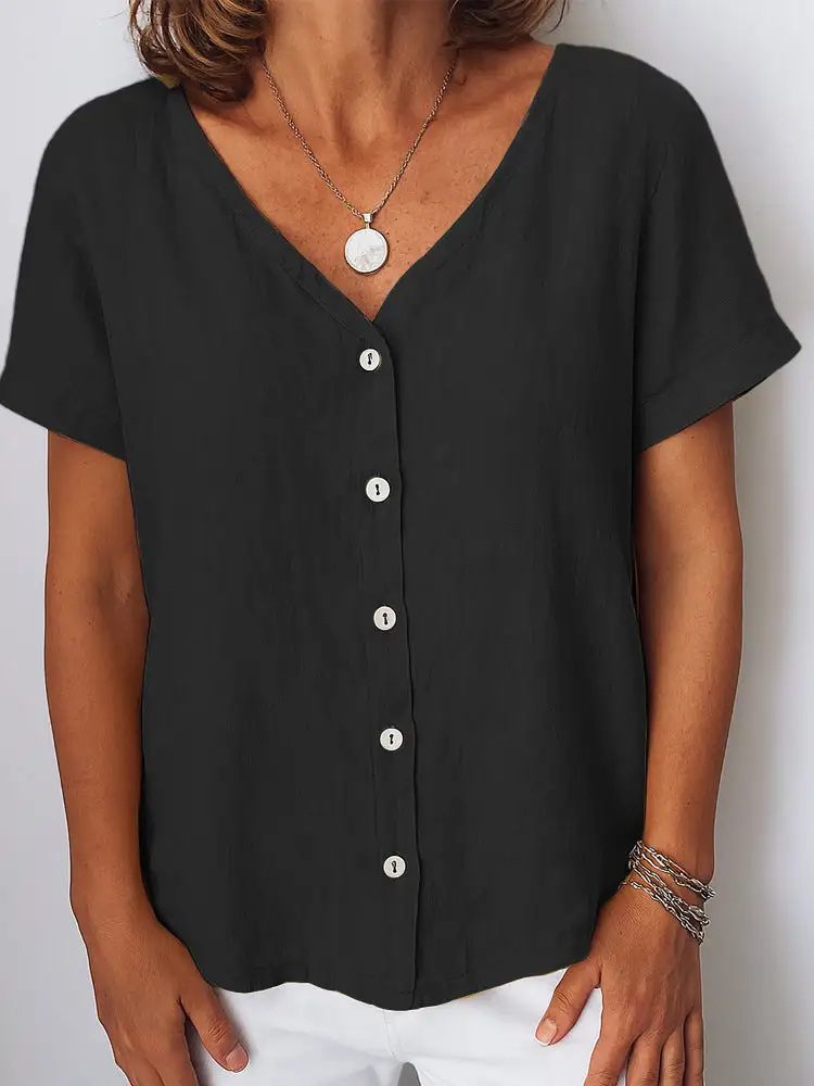 Balanced Linen Blouse