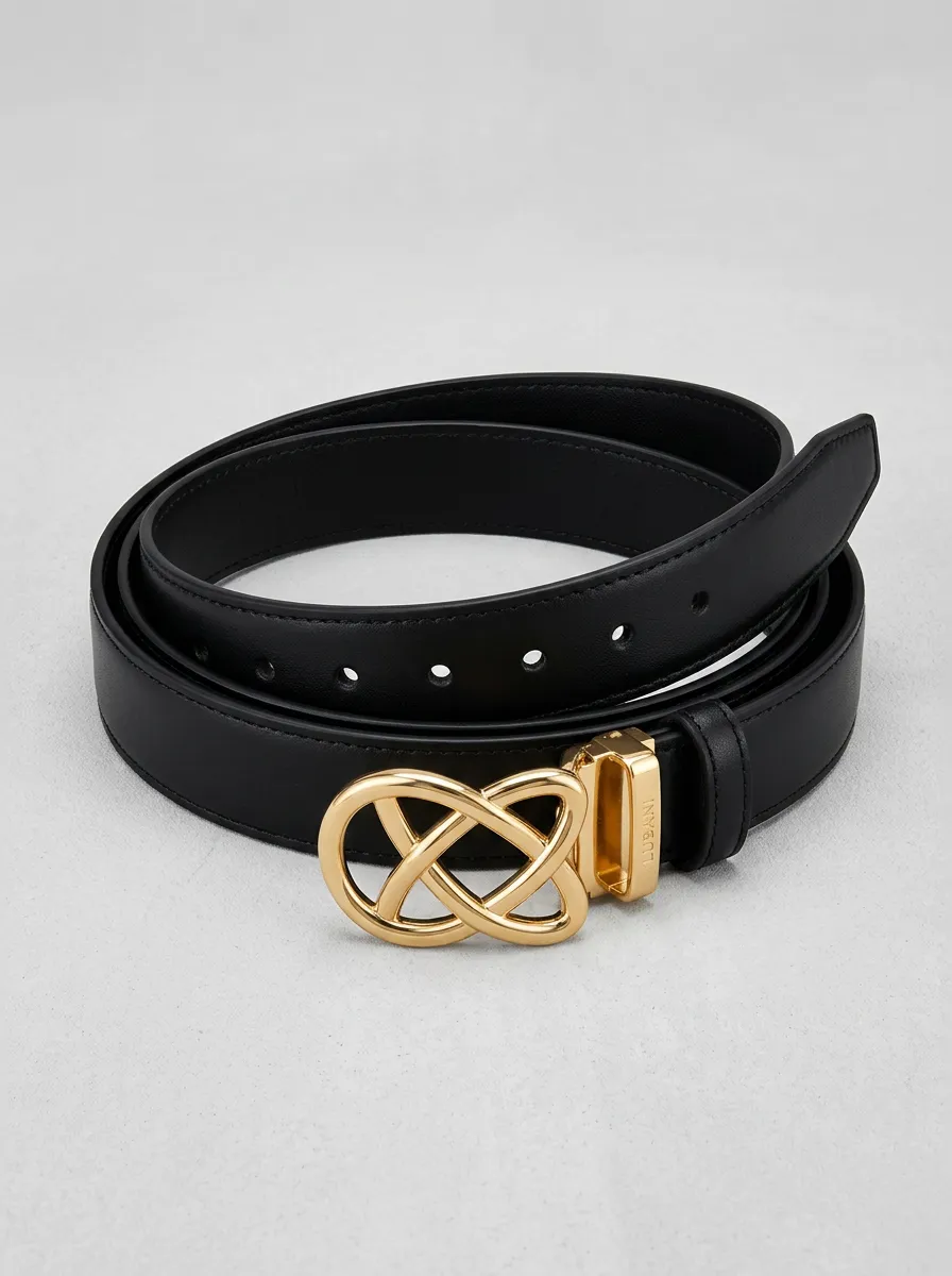 Relaxed Statement-Buckle Waist Belt