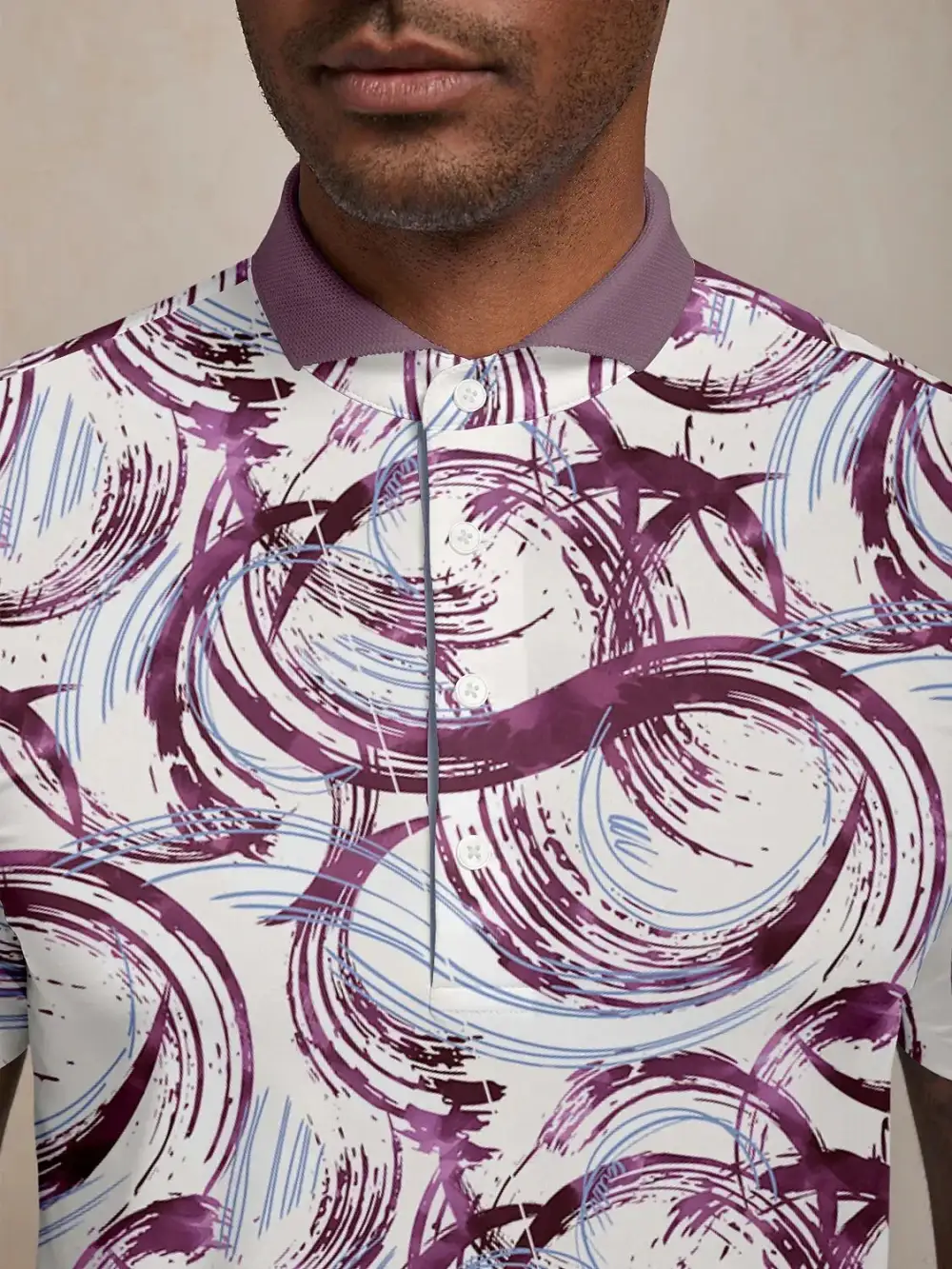 Refined Easygoing Short Sleeve Button Up Polo Shirt