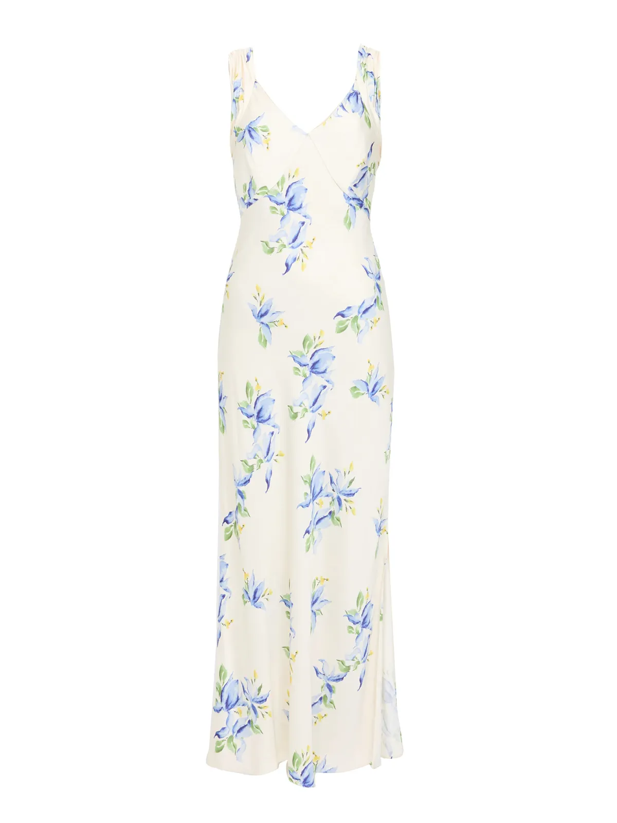 Charming High Waist V-Neck Printed Dress