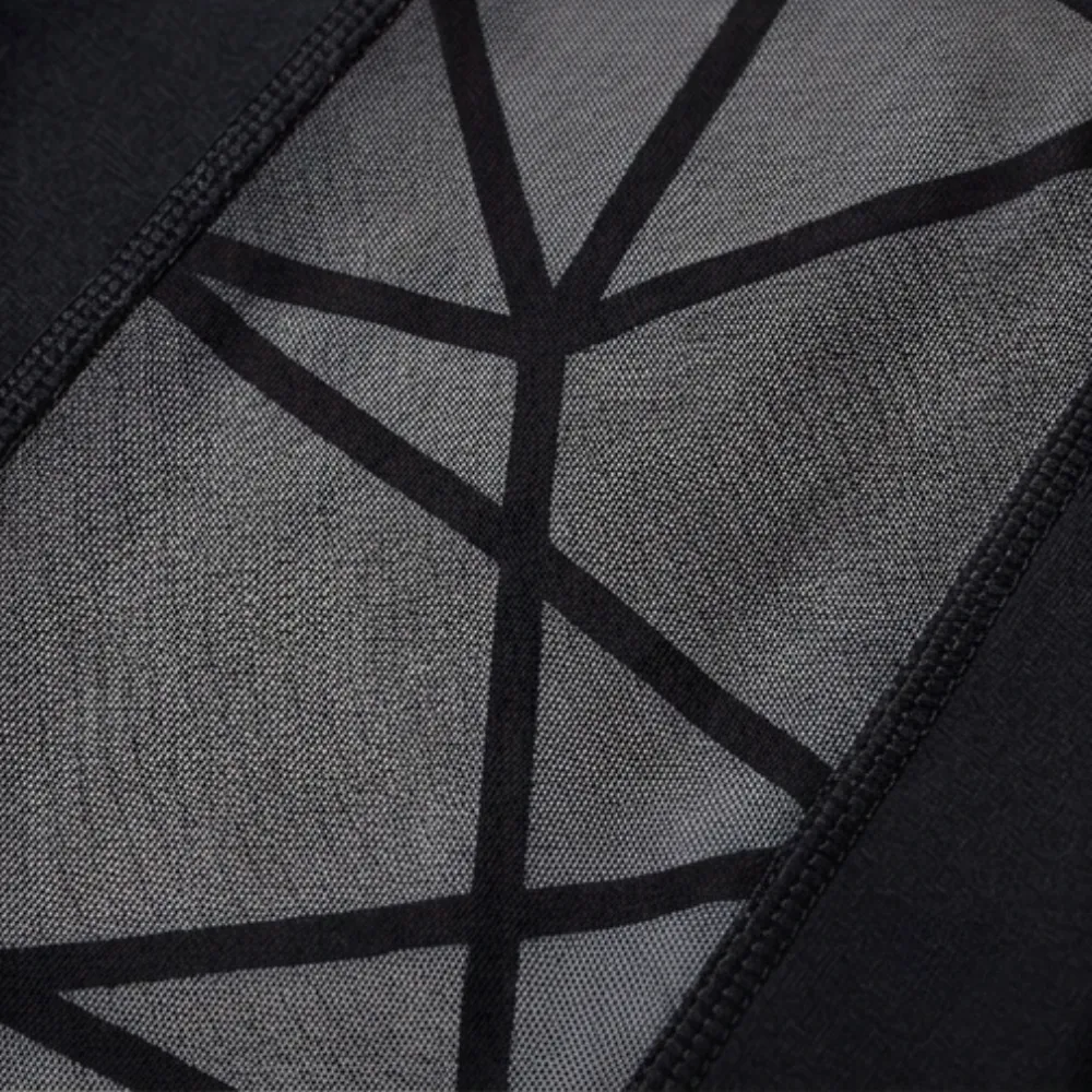 High Waist Mesh Leggings with Hidden Pocket