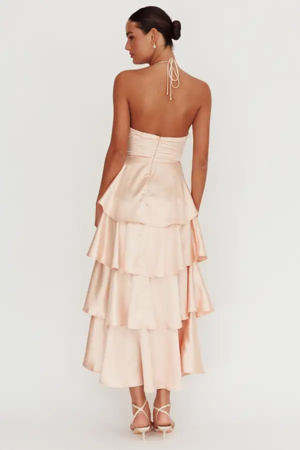 Polished Halter Maxi Dress