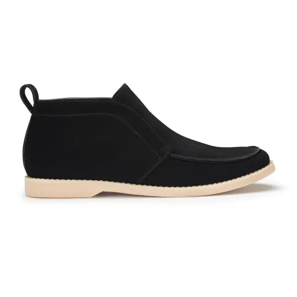 Faux-Suede Suede Faux-Leather Chukka Boots