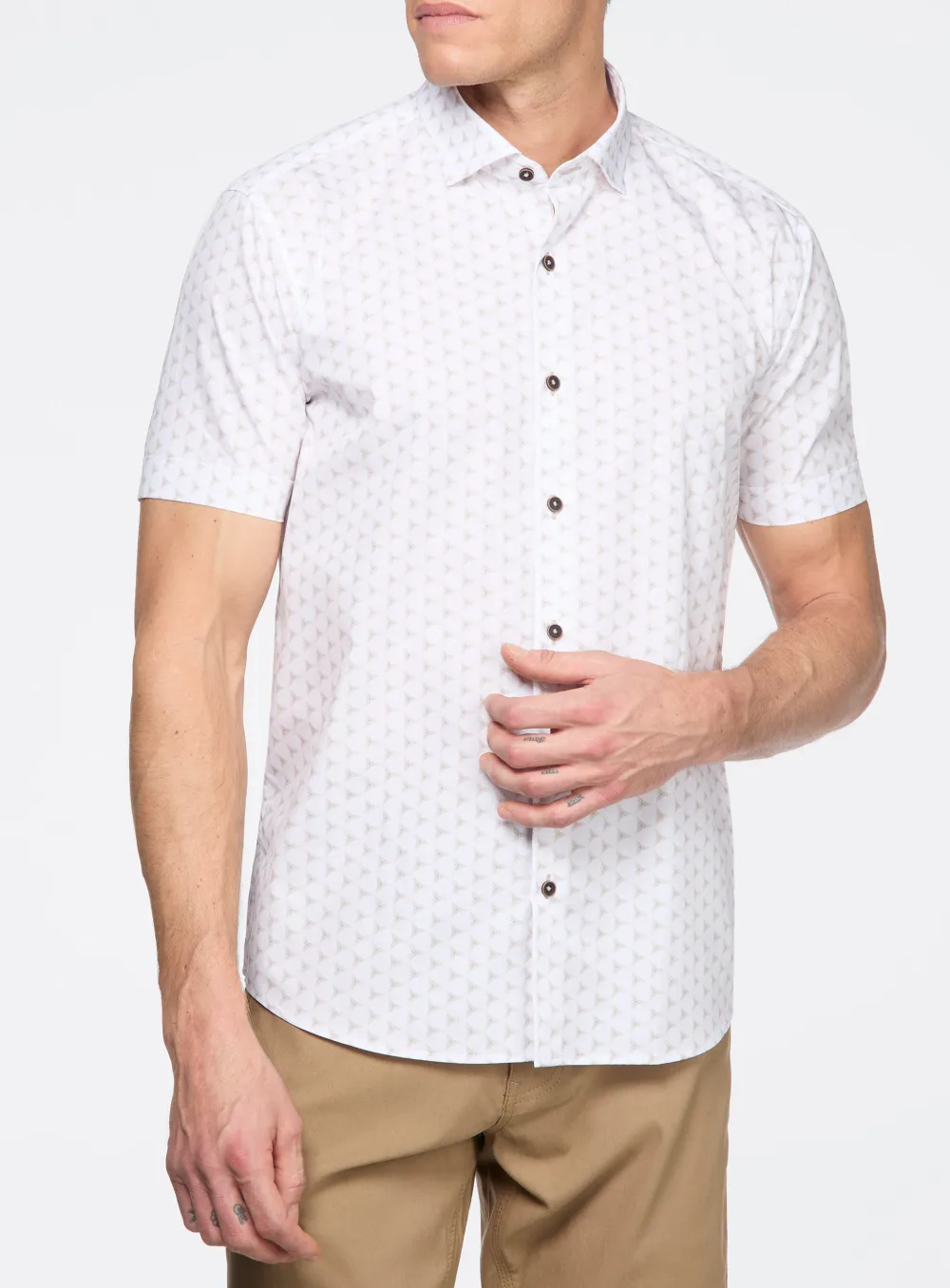 Spin Motif Poplin Shirt