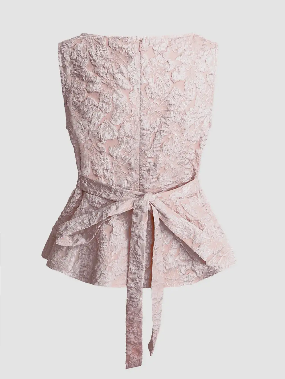Jacquard Peplum Tank