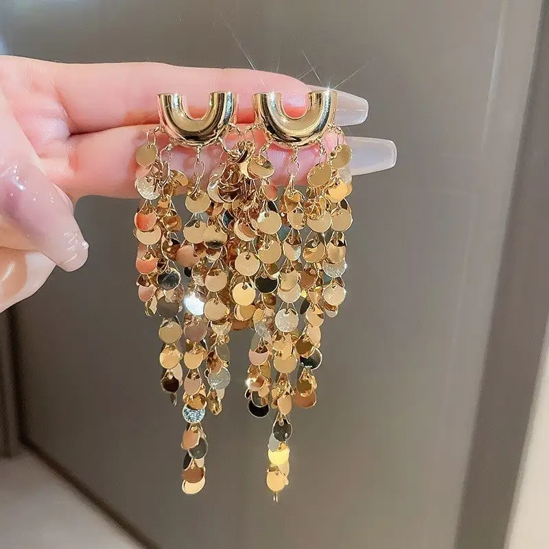 Modern Geometric Metal Statement Earrings