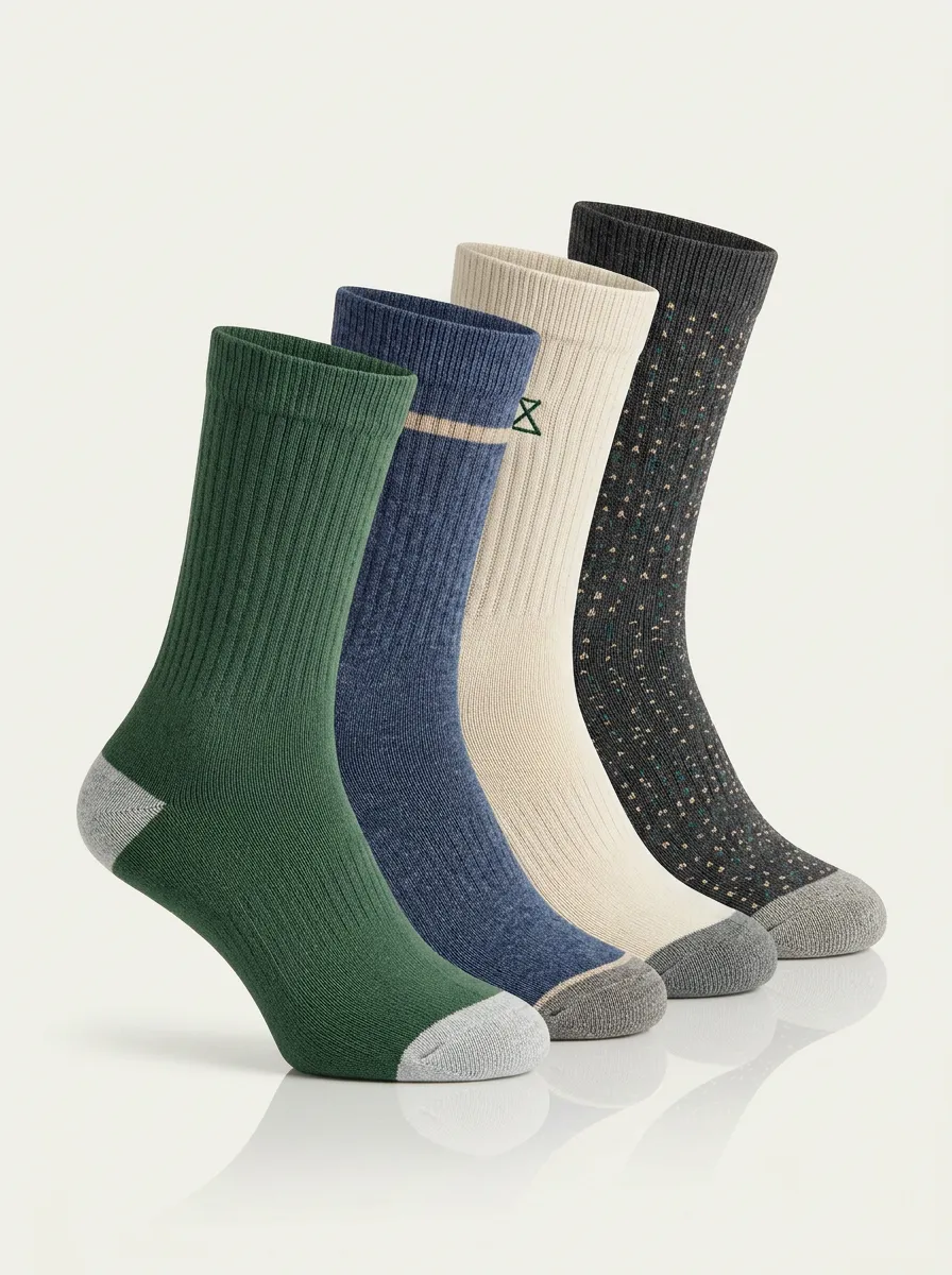 Unisex Active-Style Four Pair Socks