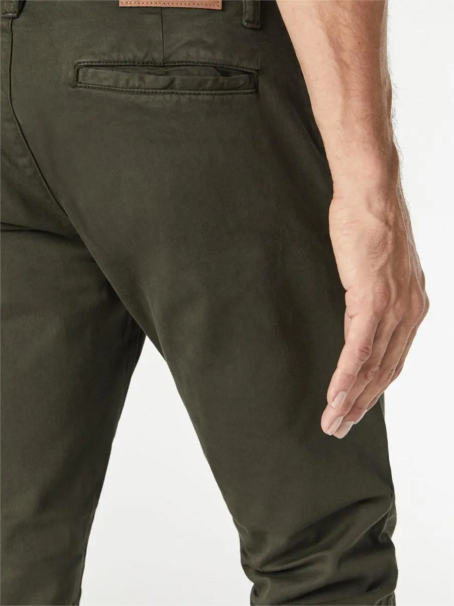 High Waist Slim Leg Trousers