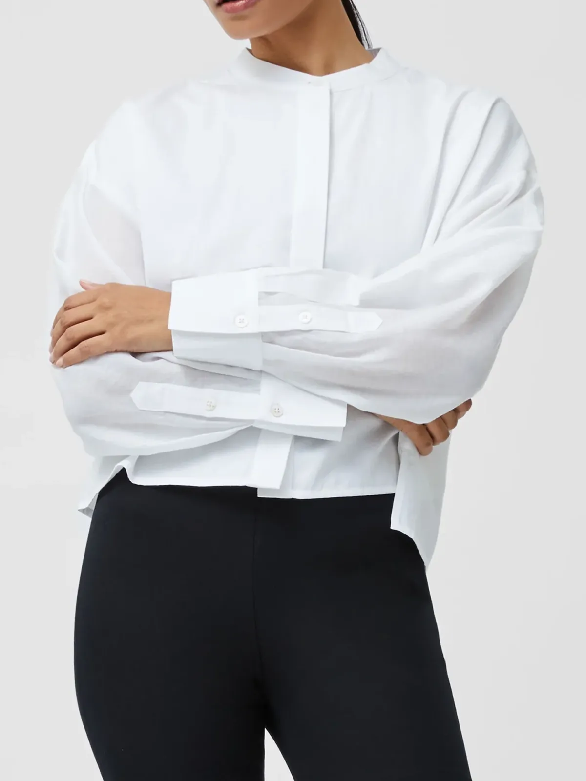 Loose Drop Shoulder Cotton Business Shirt