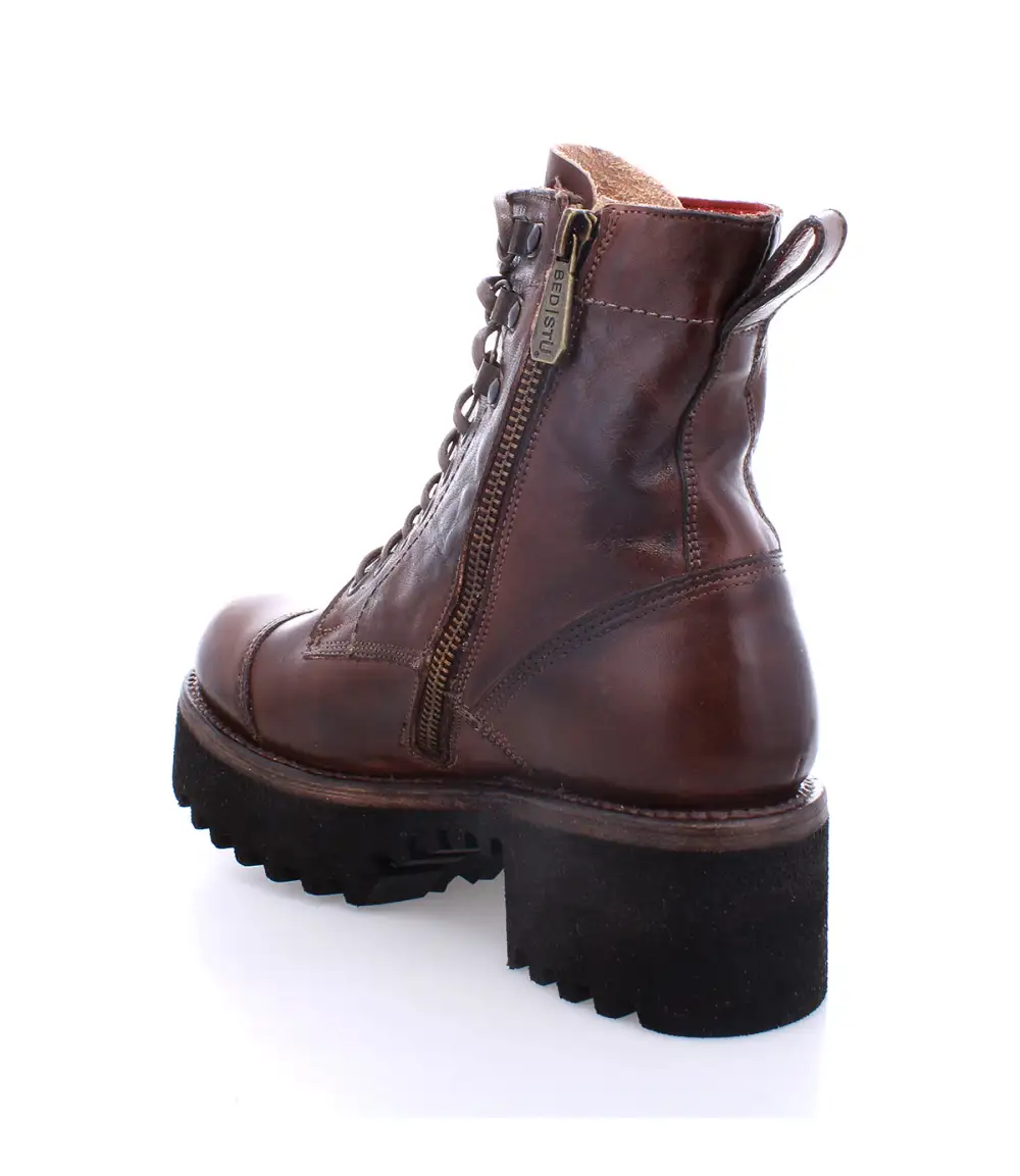 Cap-Toe Side-Zip Combat Boots