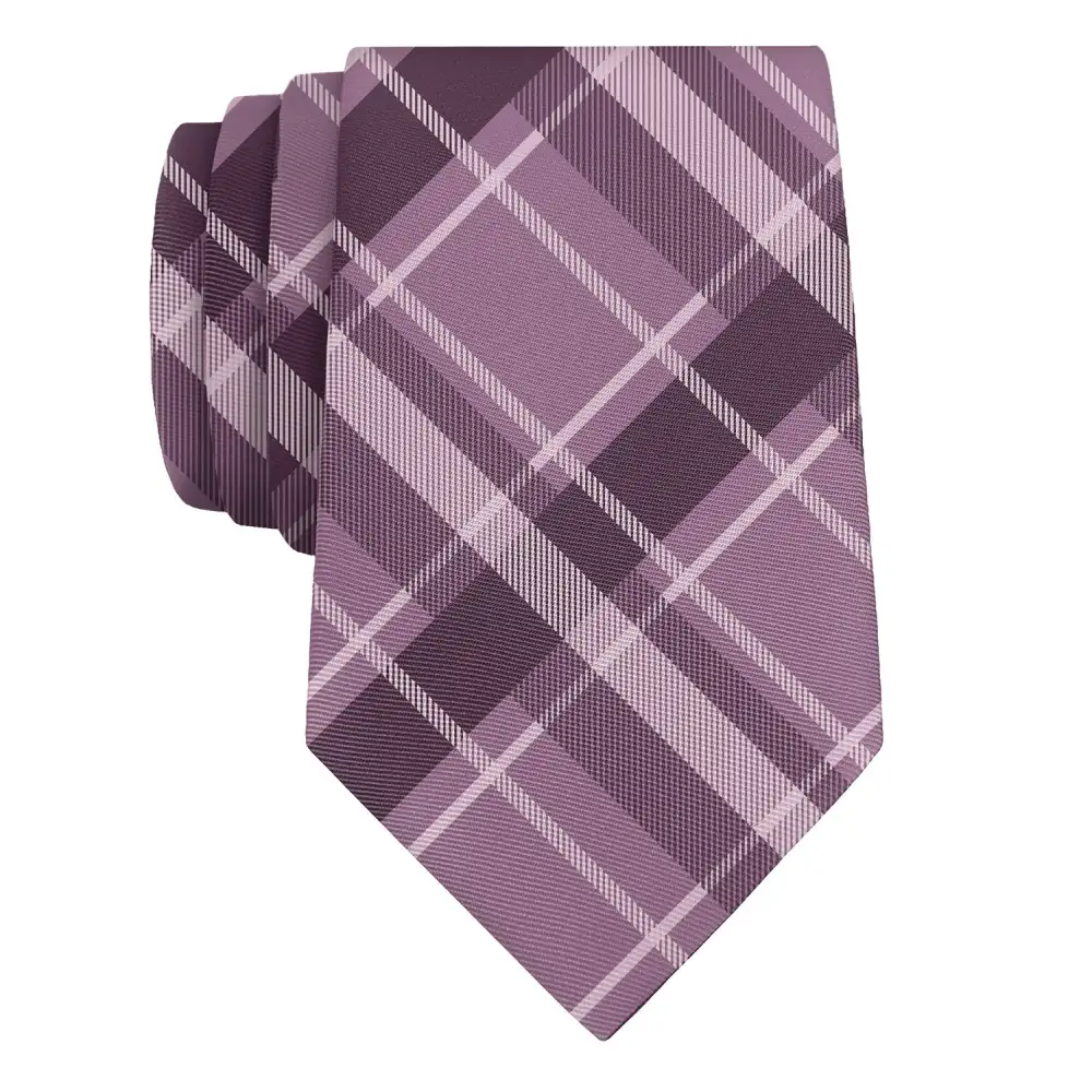 Refined Plaid Composition Necktie