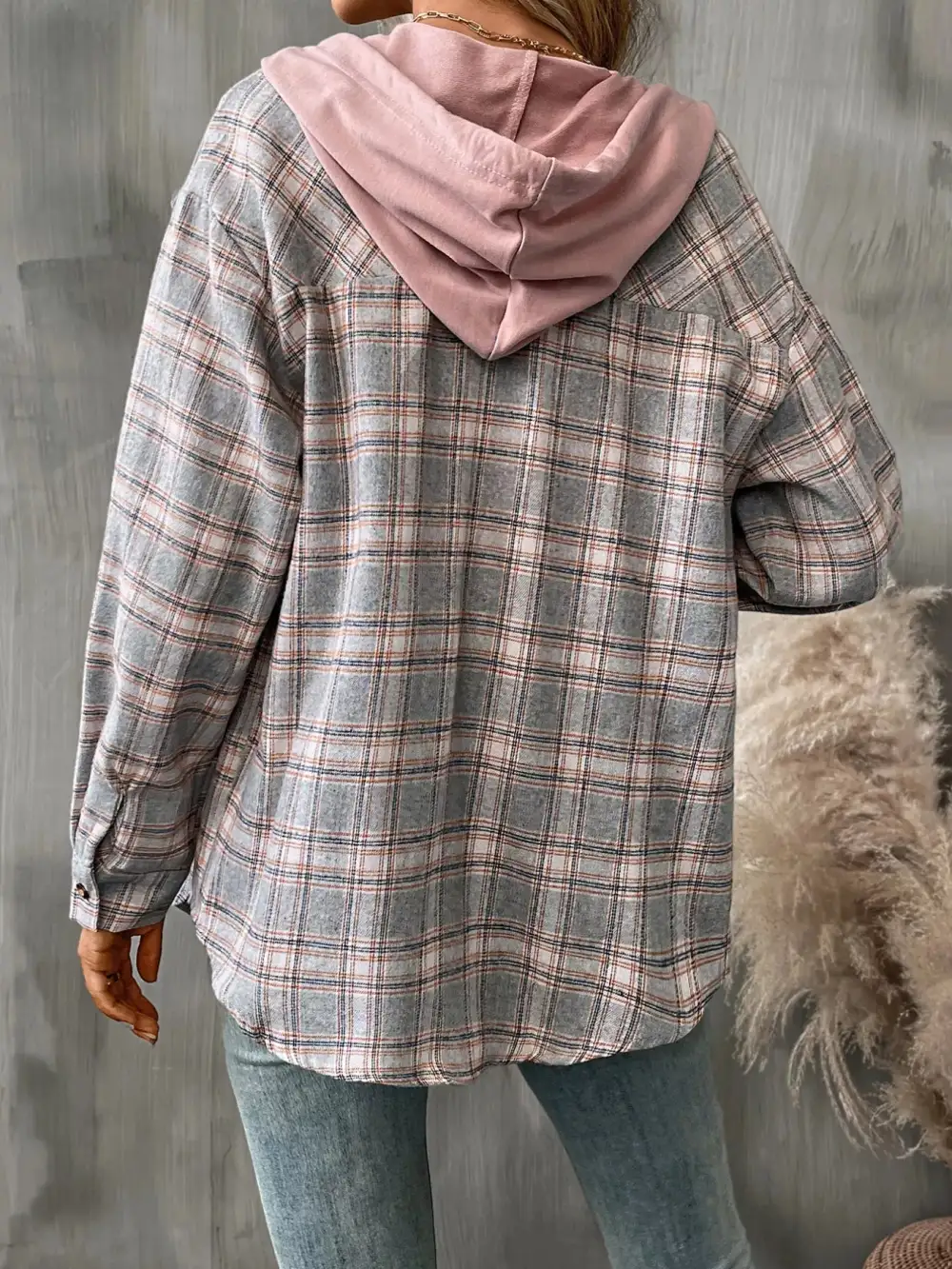 Button-up Plaid Shirt