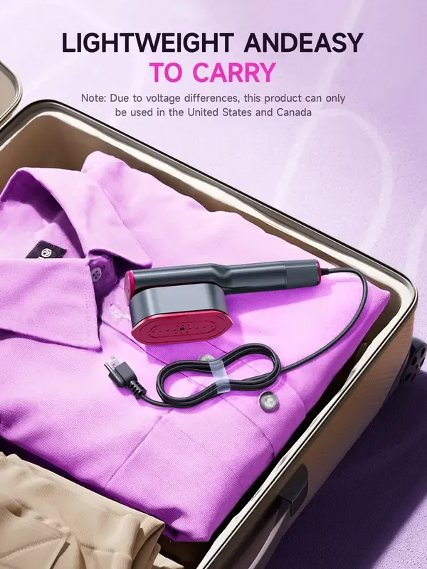 2-in-1 Handheld Garment Steamer & Iron