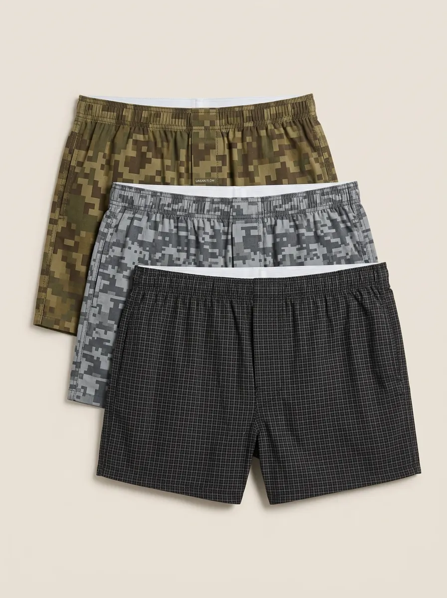 Everyday Camo Grid Boxer Set