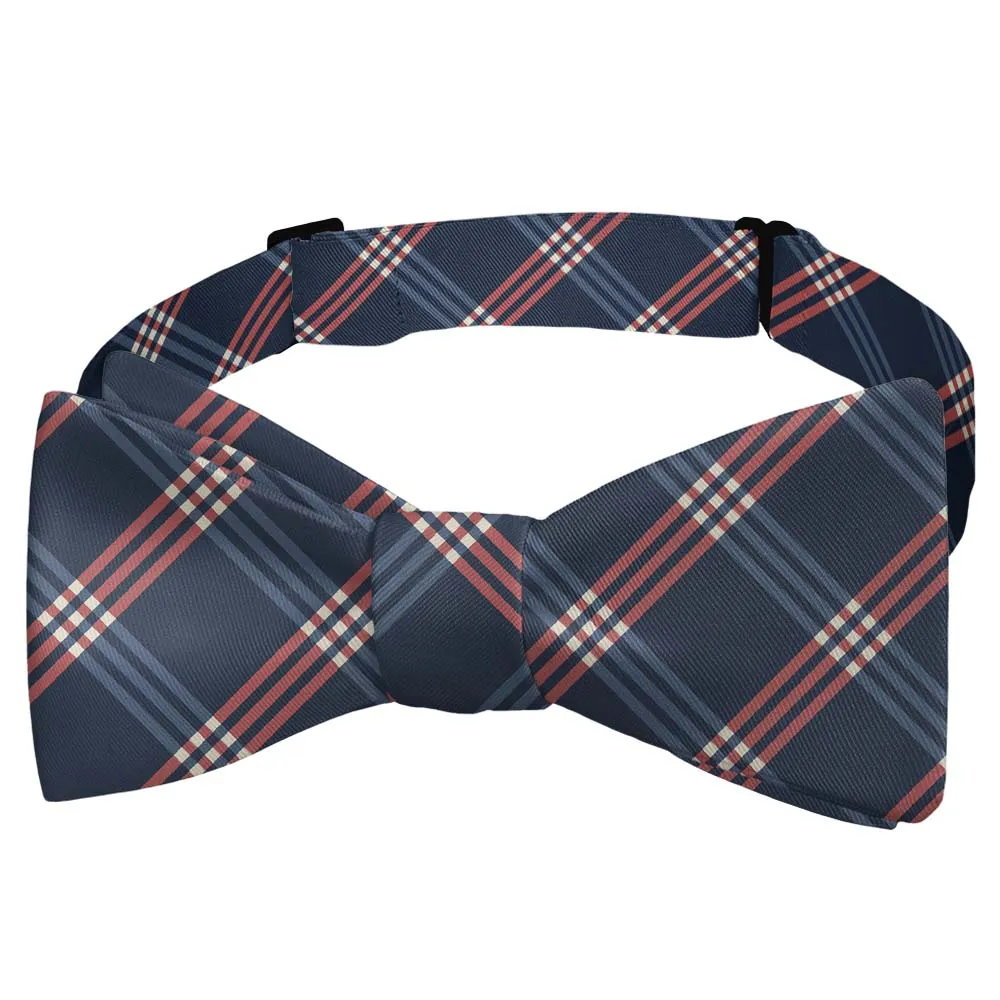 Intersector Plaid Motif Bow Tie