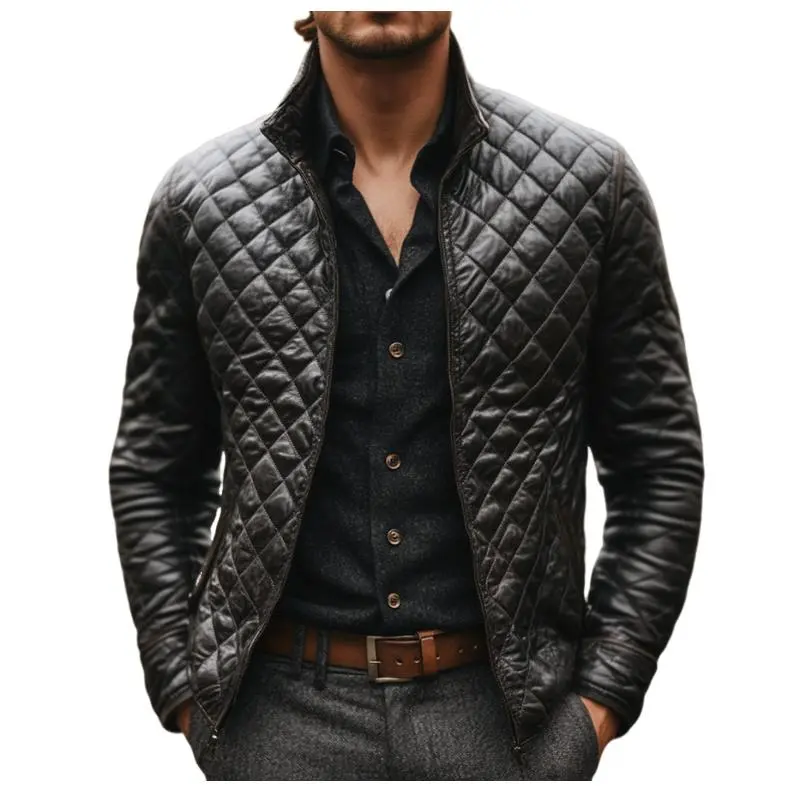 Buttoned Chore Quilted Jacket
