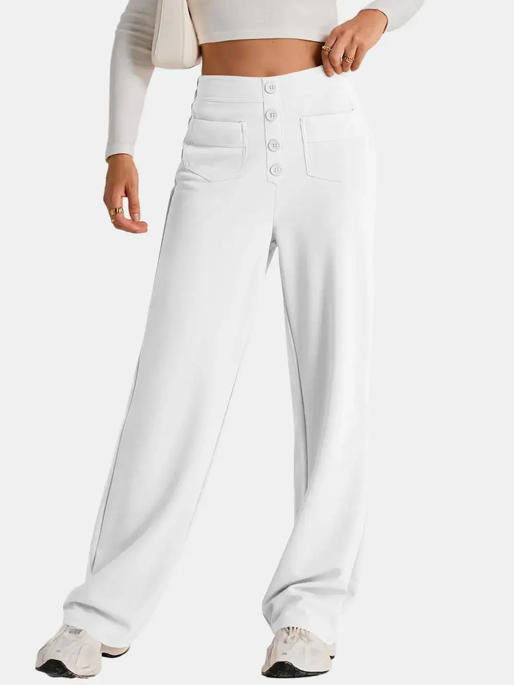 Wide Leg Comfort Fit Pants