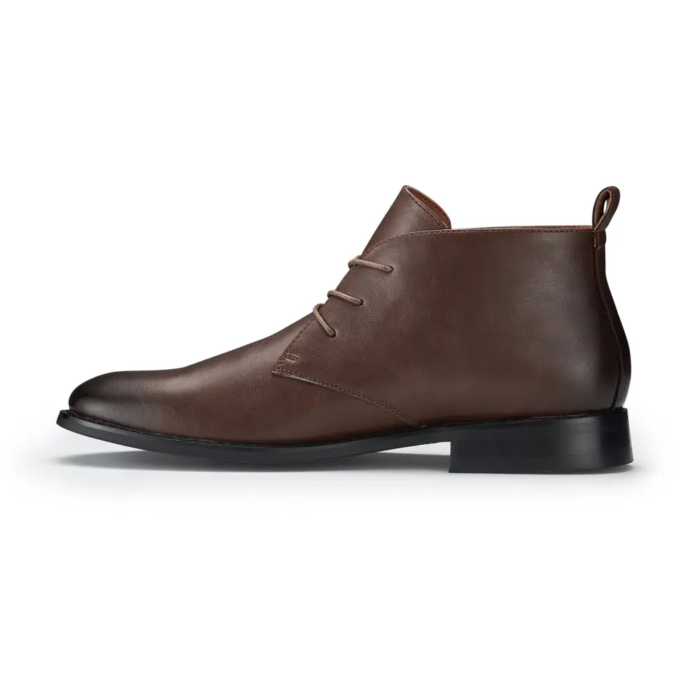 Classic Faux-Suede Suede Faux-Leather Chukka Boots