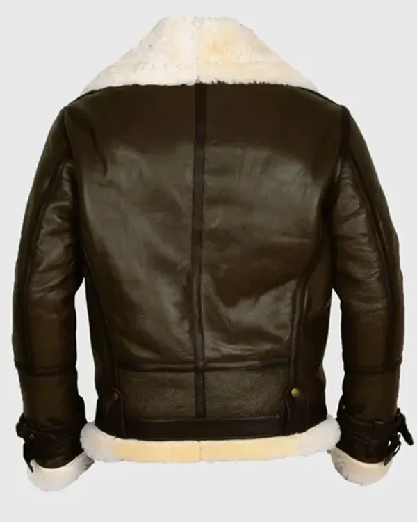 Modern Aviator Shearling Leather Jacket
