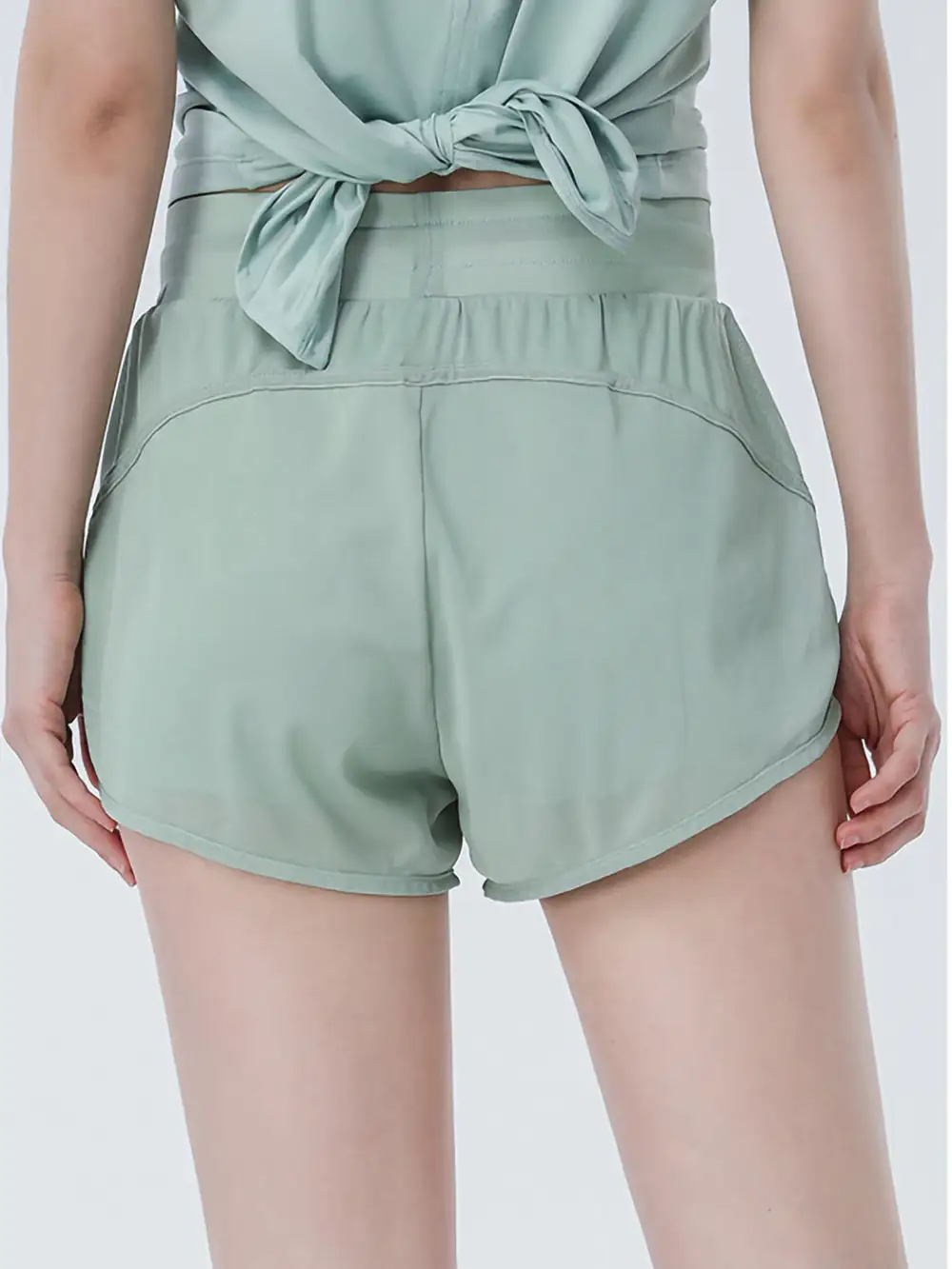 Drawstring Elastic-Waist Side-Pocket Lightweight Athletic Shorts