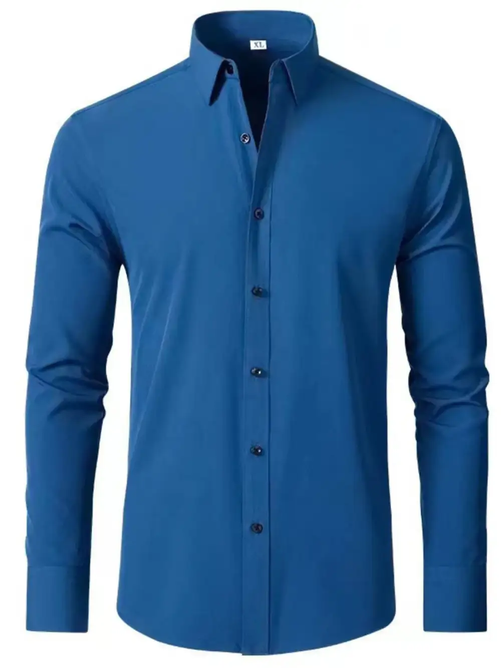 Classic Distinctive Long-Sleeve Button-Up Shirt