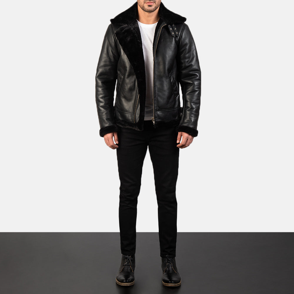 Men's Classic Heritage Bomber Leather Jacket