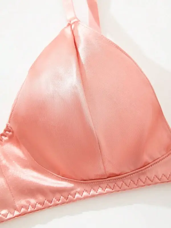 Silk Bra And Thong Set
