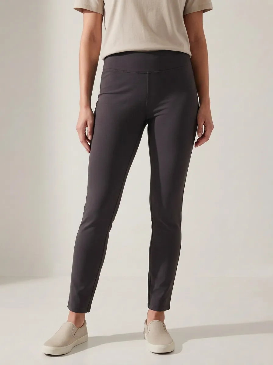 Street-Casual Women's Stretch Mid-Rise Pants