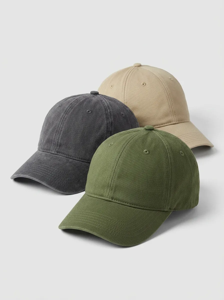 Vintage-Washed Three-Pack Baseball Caps