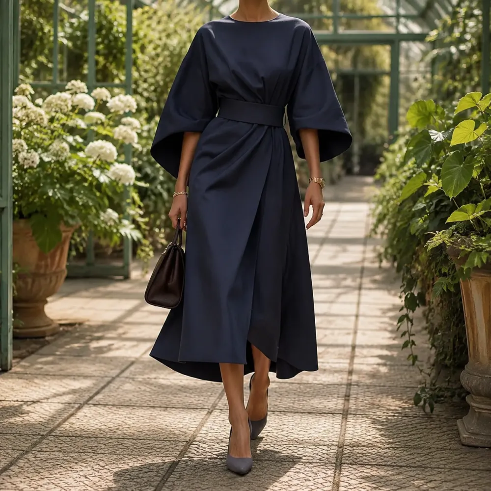 Graceful Refined Women's Midi Dress