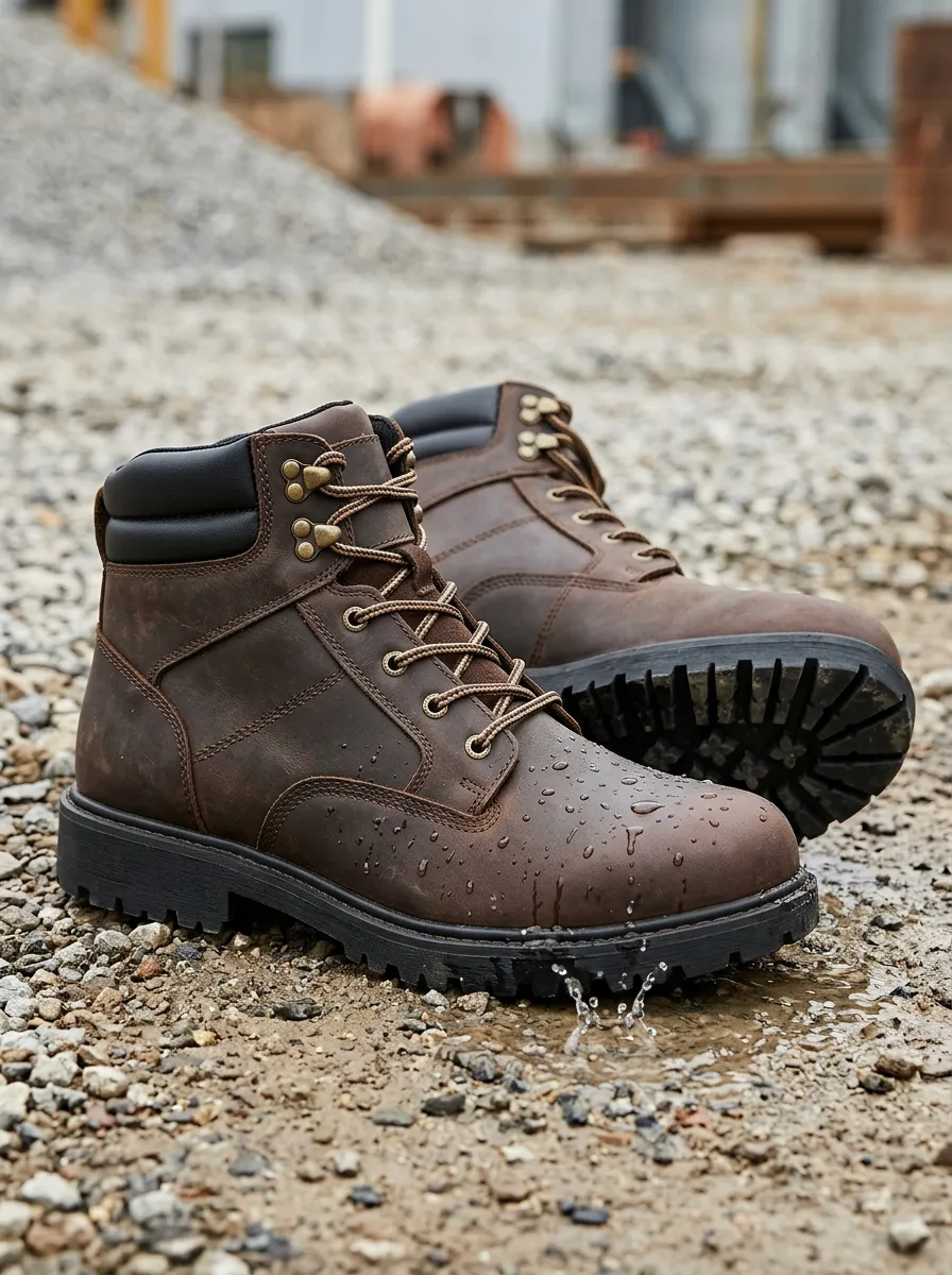 Easy-Fit Construction Modern Look Men' Waterproof Work Boots