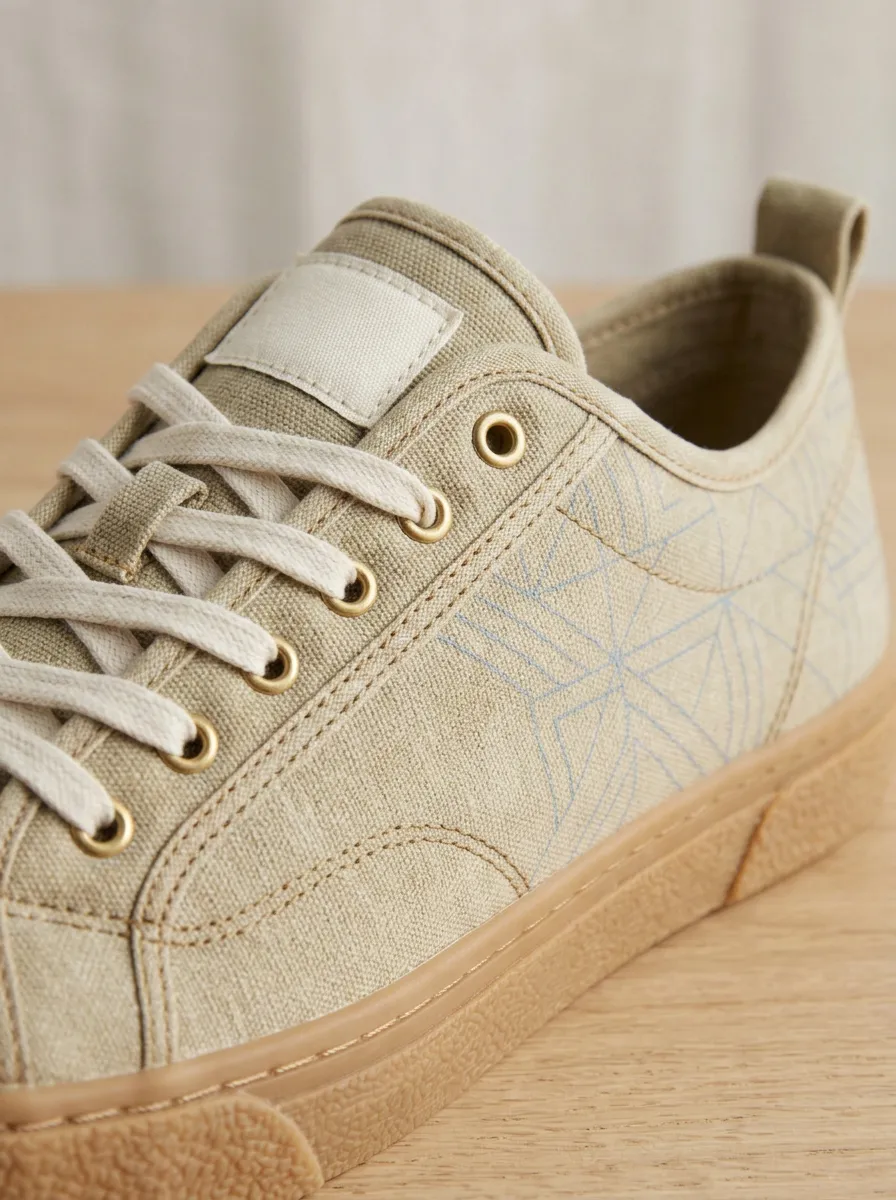 Modern Geometric Graphic Casual Look Men's Canvas Shoes