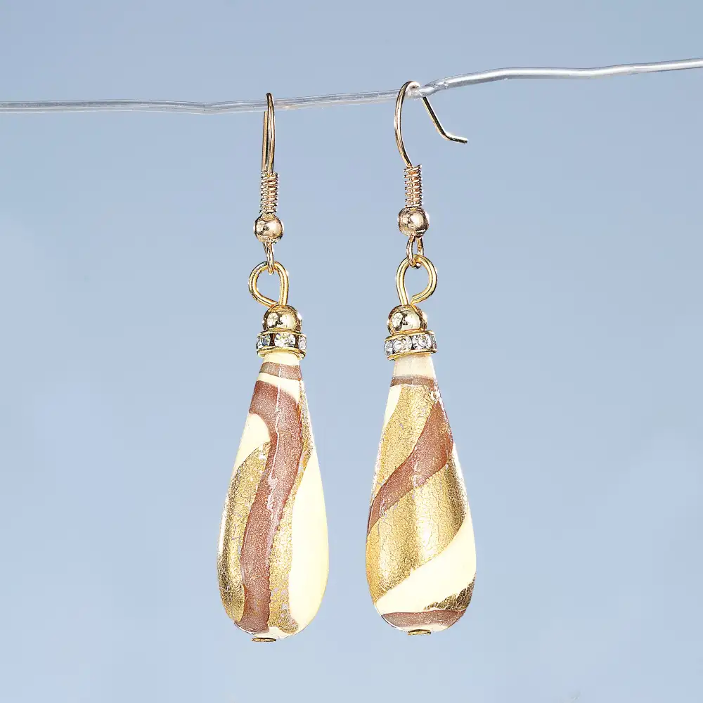 Refined Glass Drop Earrings