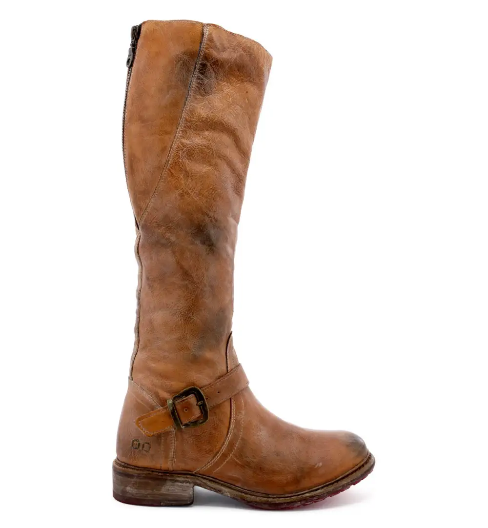 Buckled Layered Riding Boots
