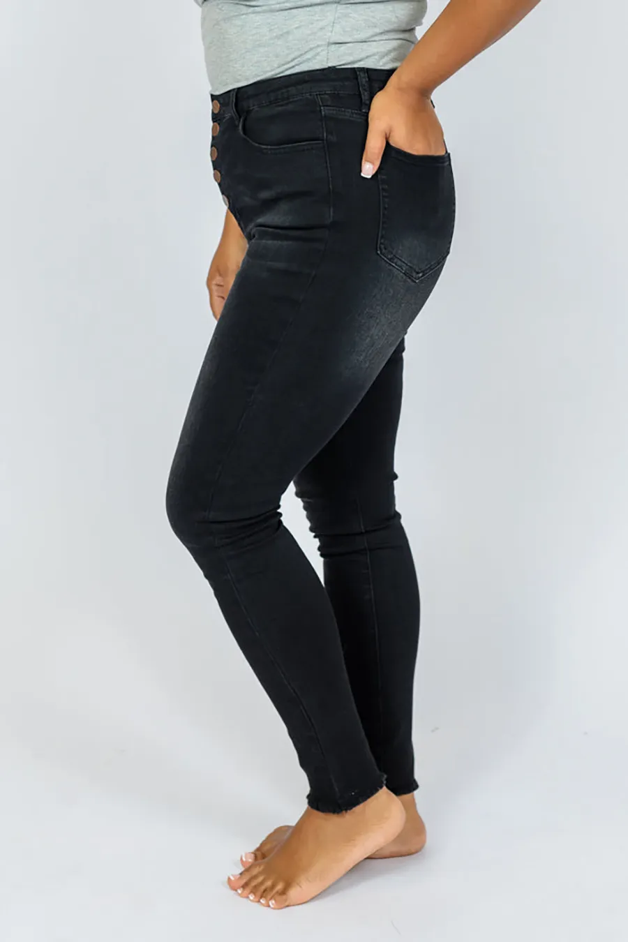 Regular Black Skinny Jeans