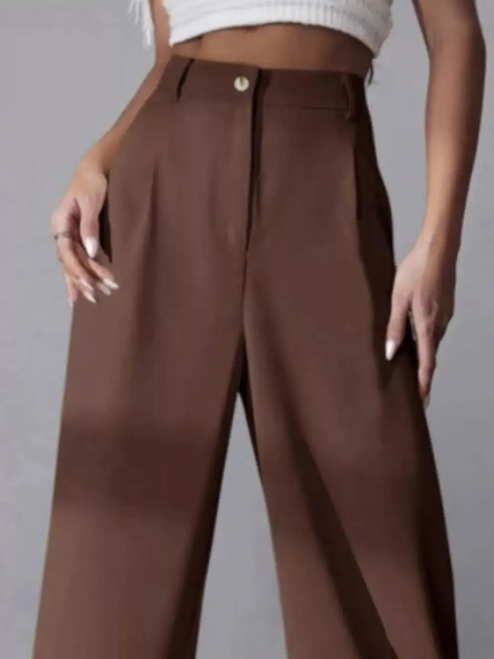 Wide Leg Pleated Everyday Versatile Pants