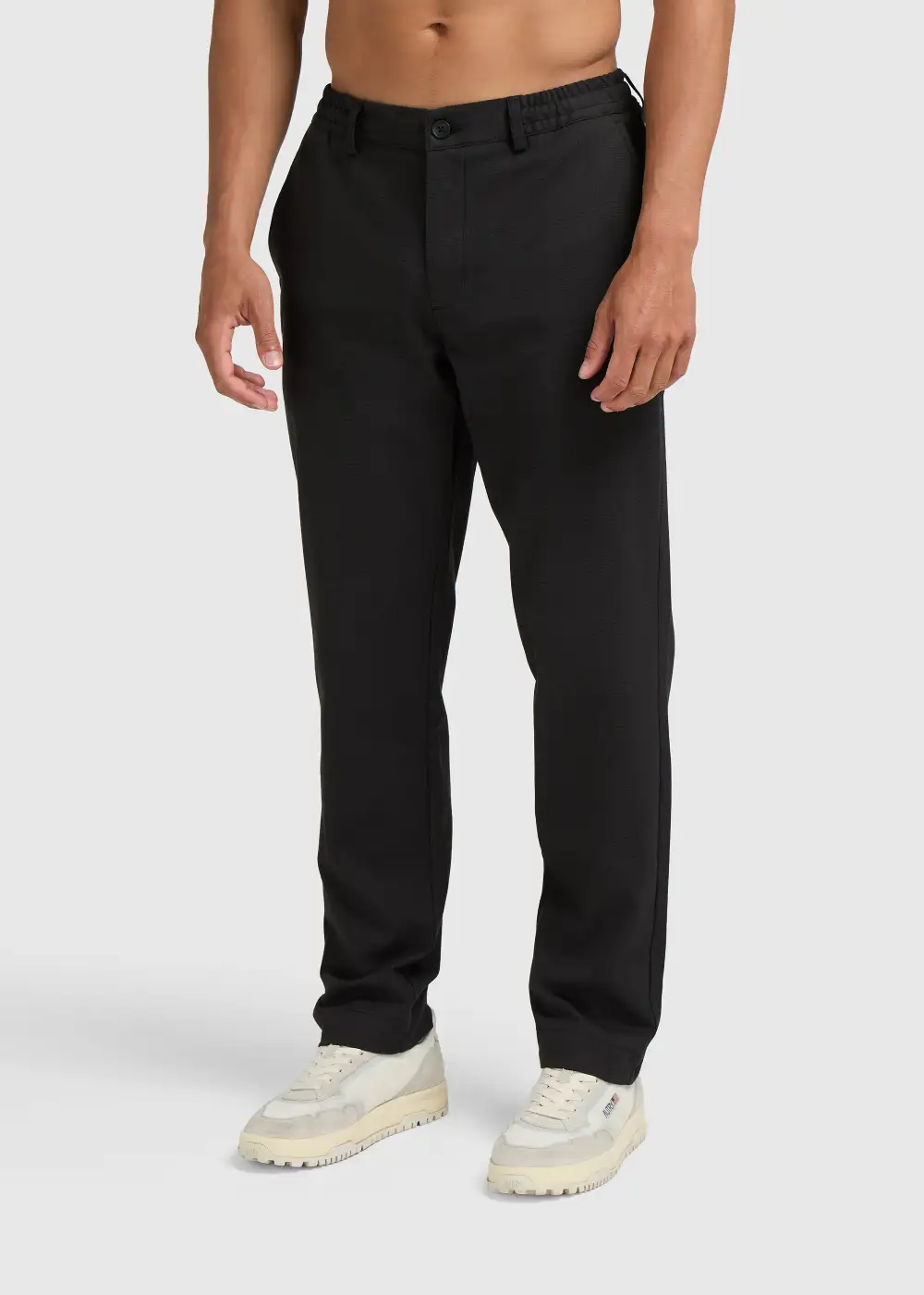 Pull On Check Trousers