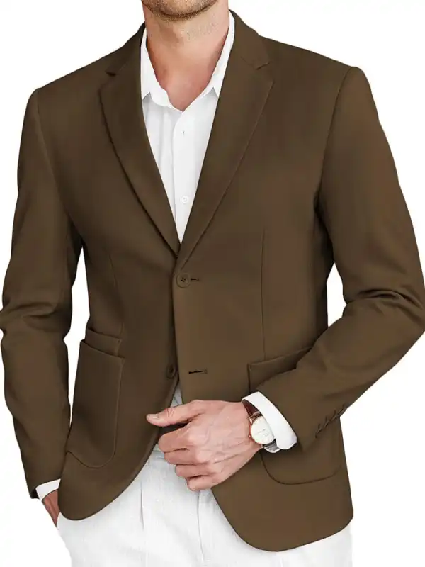 Openwork Classic Two Button Tweed Blazer Jacket