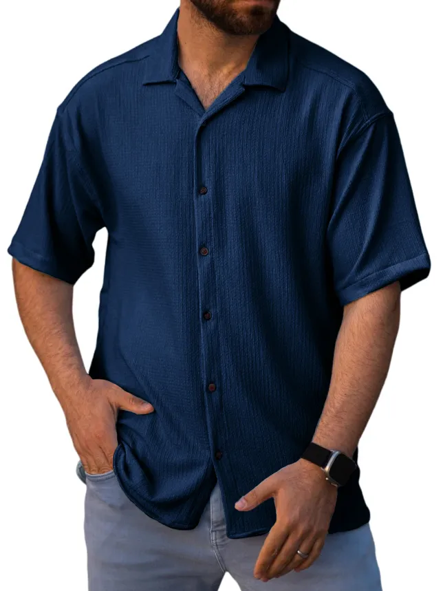 Tailored Short Sleeve Button Front Shirt