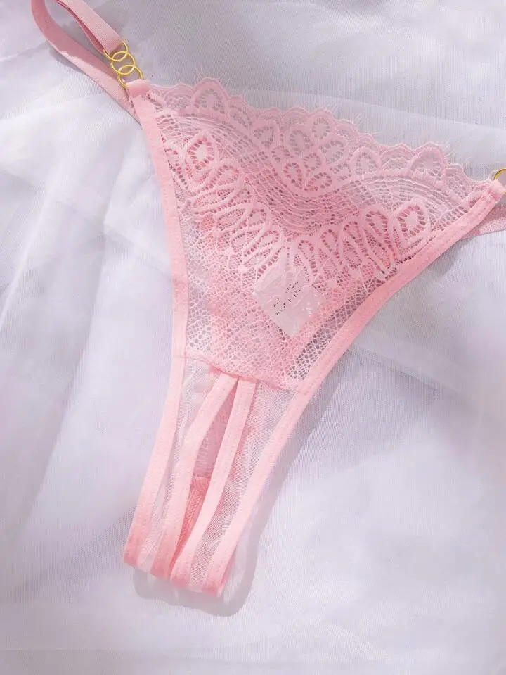 Underwire Open Cup Lingerie Set
