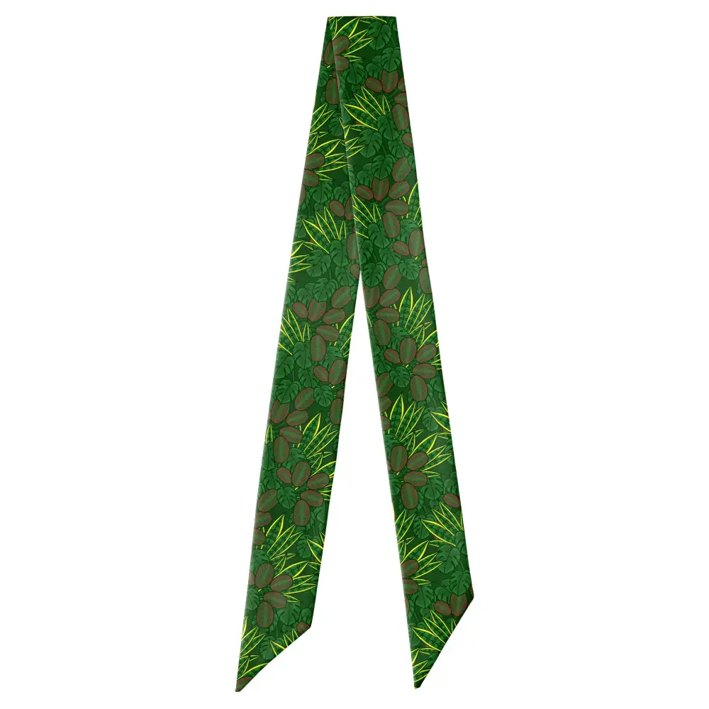 Houseplant Bloom Pattern Hair Scarf
