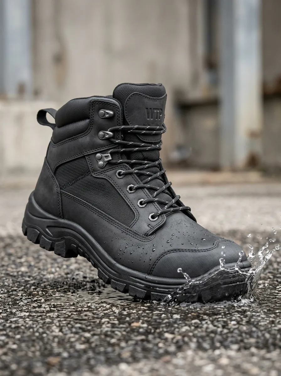 Performance-Look Tactical Workwear Men's Waterproof Work Boots